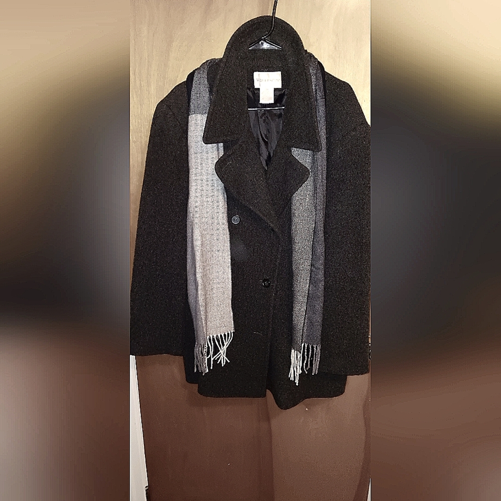 Mens 3/4 LENGTH Wool Coat